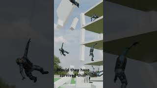 Building Collapse #blender #animation #ragdoll #endorphin
