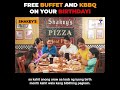 SHAKEY&#39;S Pizza - FREEBIES for Birthday Celebrants #birthday #pizza   #shorts