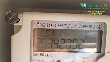 Hướng dẫn cách đọc công tơ điện tử 2 chiều điện 1 pha cho điện mặt trời