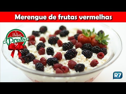 Vídeo: Como Fazer Merengue Com Frutas Vermelhas E Creme