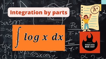 Integration of log x dx, Integration by parts