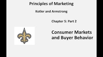 MARK 3010 - Kotler - Chapter 5 Part 2 - Lecture - Consumer Behavior