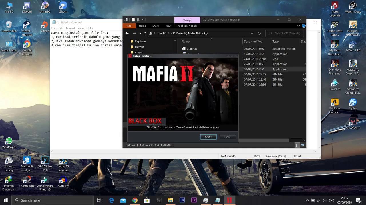 Cara menginstal game File ISO - YouTube