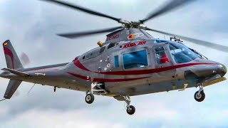 Agusta A109A Mk.II Hirundo EC-NCI startup and takeoff - Barcelona heliport