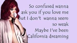 Rihanna California King Bed Lyrics Video