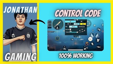 [NEW BGMI ] JONATHAN BGMI CODE ll JONATHAN CONTROL CODE ll JONATHAN GAMING ll