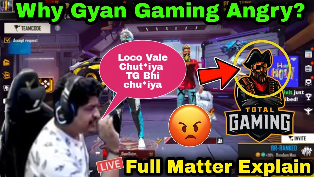 Gyan Gaming Angry Live On Ajju Bhai  TotalGaming093 Vs GyanGaming  Again  Full Mater Explain