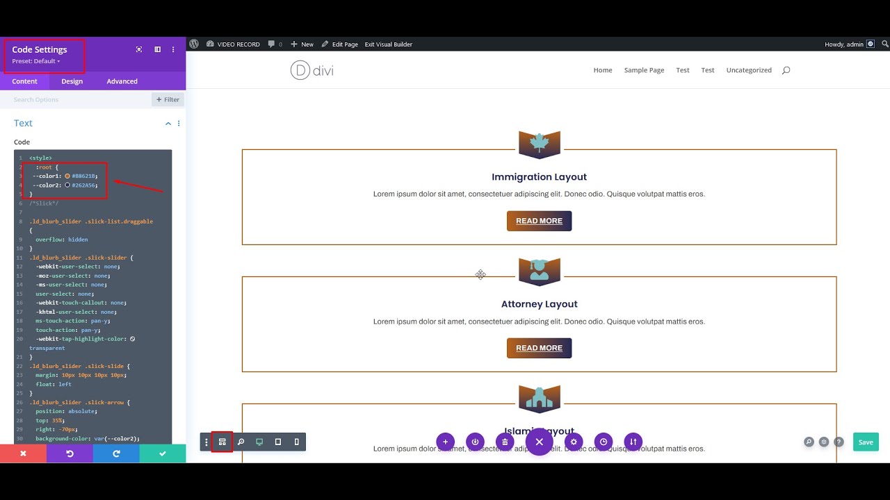 How To Customize & Change Color In Divi Blurb Module Carousel Section ...