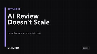 Why AI code review doesn't scale the way you think