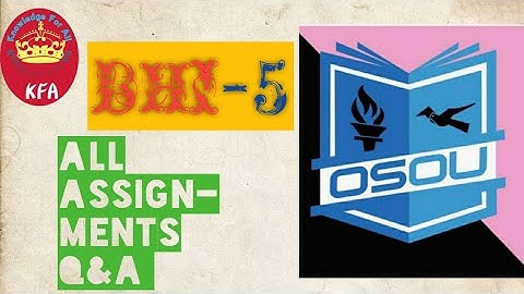 BHI-5 || All Q&A in one video || OSOU Sambalpur||