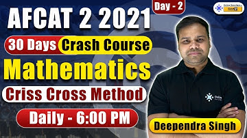 Criss Cross Method | Simple Tricks | Maths Preparation | AFCAT 2 2021 | Online Benchers