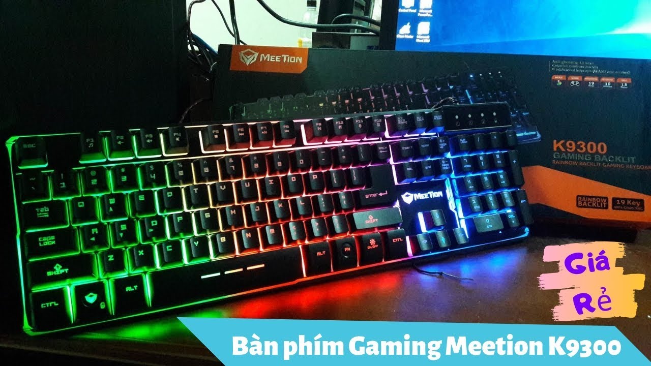 Bàn phím giả cơ Gaming. | Bàn phím Gaming giá rẻ. | Meetion K9300.