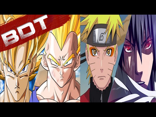 GOKU & VEGETA VS. NARUTO & SASUKE, Batalla De Rap