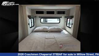 Eye-catching 2026 Coachmen Chaparral Fifth Wheel RV For Sale in Willow Street, PA | RVUSA.com Eye-catching 2026 Coachmen Chaparral Fifth Wheel RV For Sale in Willow Street, PA | RVUSA.com