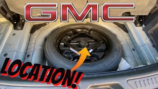 SPARE TIRE LOCATION IN A GMC ACADIA & TERRAIN  2017-2020 - WHERE IS THE SPARE TIRE?