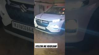 MARUTI SUZUKI FRONX DELTA PLUS FOLLOW ME HEADLAMP #fronx2023 #automobile #maruticars #car #1818