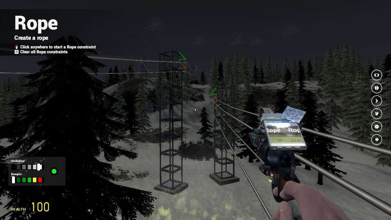 Garry's Mod - Build The Powerline Tall Tower Reaching the Cable ...