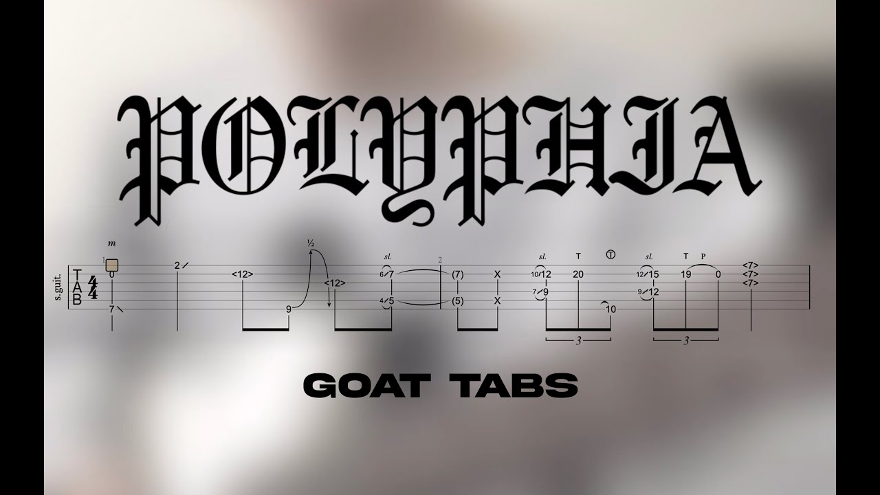 Polyphia Goat Riff Tabs Youtube
