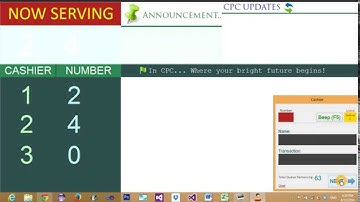 Automated Queuing System - Part 2 Number Display & Cashier