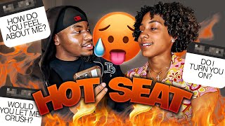 CAL PUT ME IN THE HOT SEAT! *he kissed me*