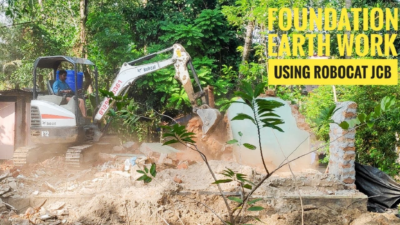 Foundation ExcaVation using JCB in India Foundation Earth Work with