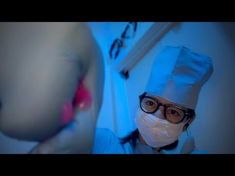 [ASMR] クレイジードクターの手術 👩🏻‍⚕️/ ゴム手袋 スライム / rubbergloves, slime
