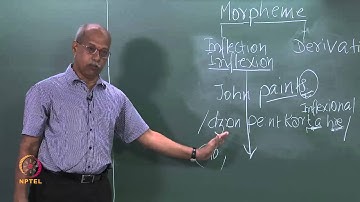 Mod-01 Lec-26 Affixation