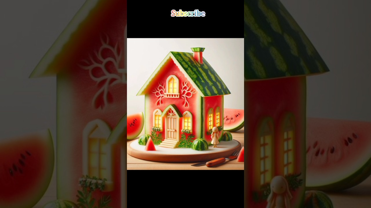 ||watermelon beautiful house|| 🍉🏡