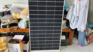 Pin mặt trời 200w mono hãng s solar test hiệu suất 2 tấm vừa mới mua.!