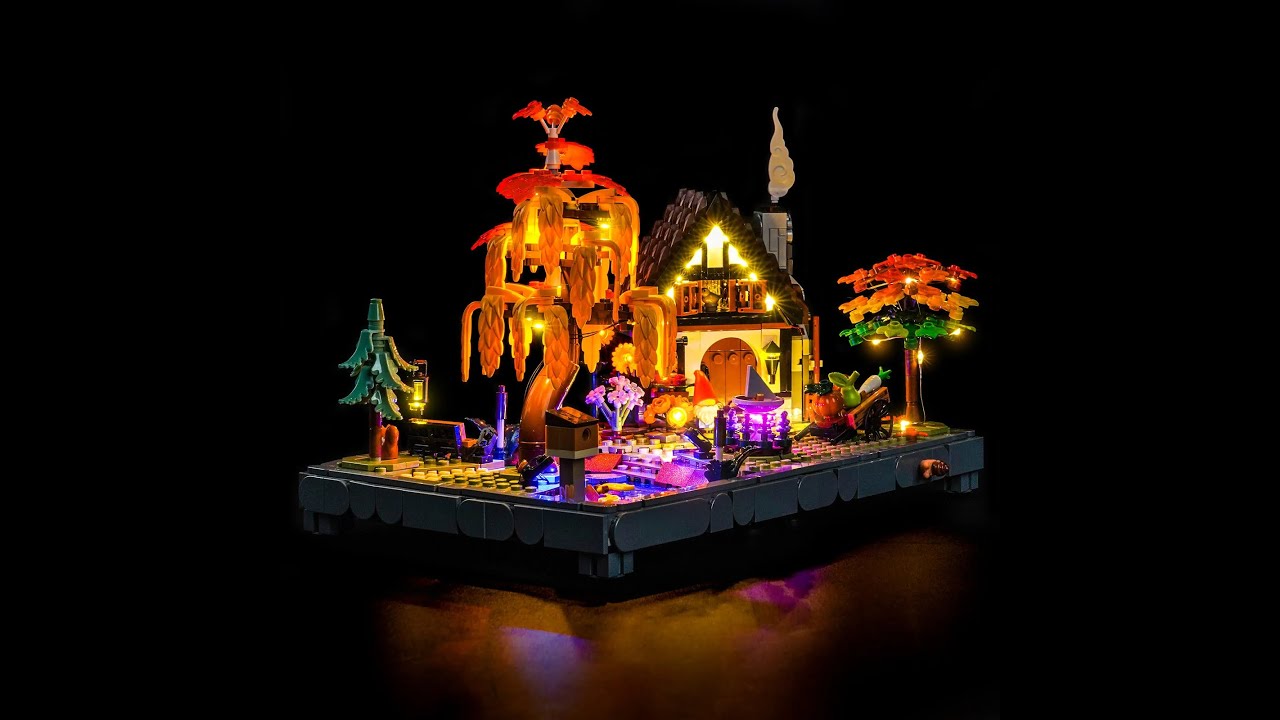 How to Light up LEGO Autumn Cottage Garden 