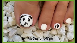 Toenail Art #nailart #nails #shorts #beauty #pedicure #diy #panda #uñas #tutorials #ногти