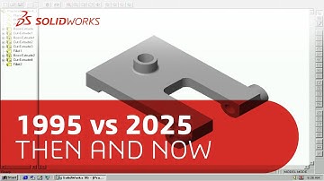 SOLIDWORKS 1995 vs 2025 ⚙️ Lofi Beats to Design to ⚙️ 10 Minutes and 35 Seconds of Lofi and CAD