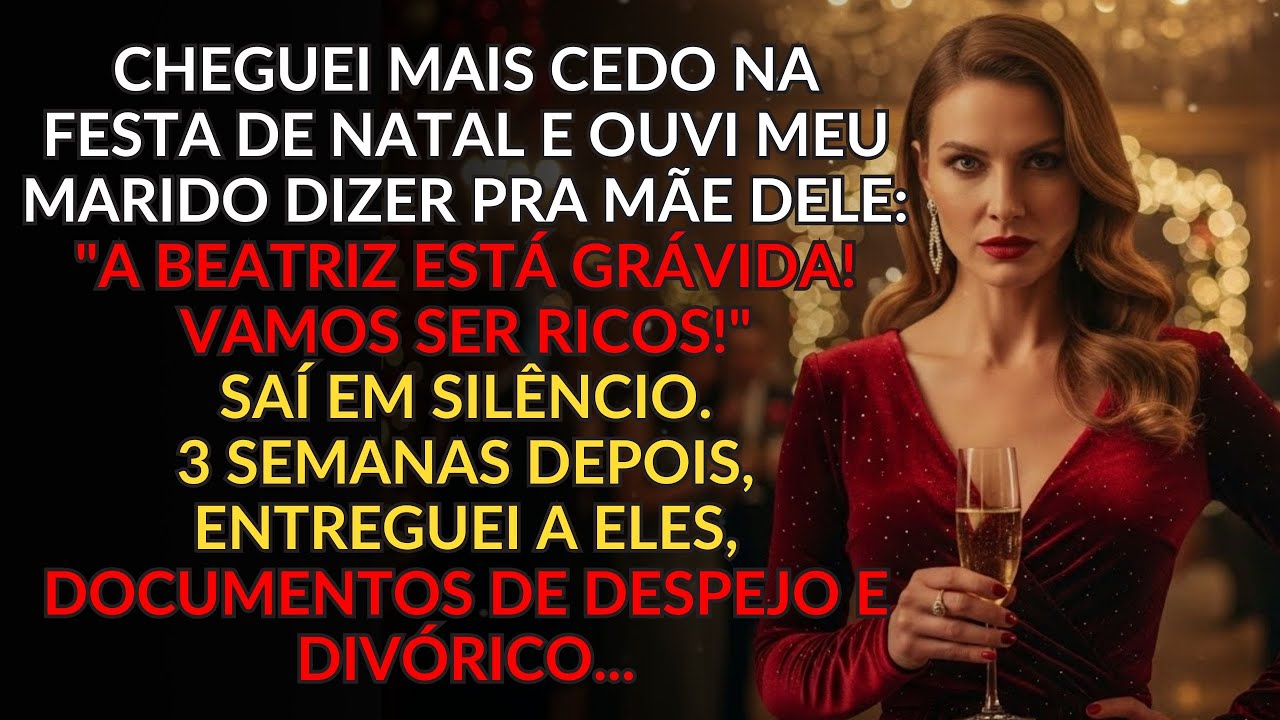Cheguei cedo à festa de Natal e ouvi meu marido dizer pra mãe dele: 