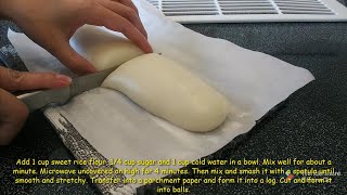 Easiest Homemade Mochi | How to make Mochi | (Glutinous Rice Flour)