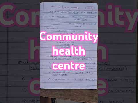 Community health centre. notes chn communityhealthcentre exam emergencynursing