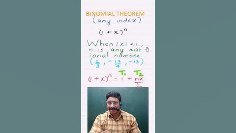 BINOMIAL THEOREM TIPS 10 any index 1 #iscmath #cbsemaths #gcsemath #ibmath #class11maths