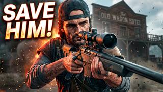 Days Gone - Intense Hostage Rescue at Old Wagon Hotel! (How to Save Larson)