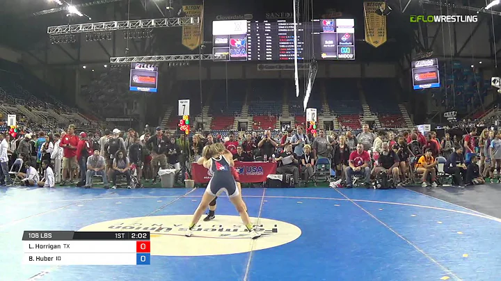 Junior WM 106 Round of 32 - Lauren Horrigan (TX) v...
