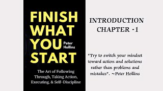 Audiobook | Finish What You Start by Peter Hollins #audio #audiobook #mindset #book
