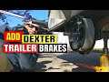 HOW TO INSTALL DEXTER TRAILER BRAKES 6 X 12 Cargo Trailer Camper Conversion Part 34 vanlife