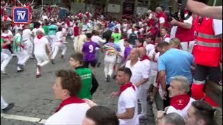 Kemeriahan acara larian lembu jantan