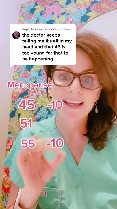 Average age for onset of perimenopause symptoms. Article and more information in description.
