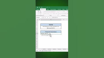 Como CONTAR Caracteres no Excel