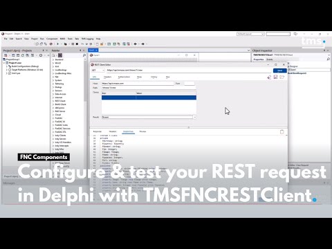 Configure & test your REST request in Delphi with TMSFNCRESTClient.