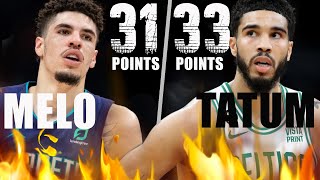 LaMelo & Jayson Tatum GO TO WAR😱🔥 (HORNETS VS CELTICS)