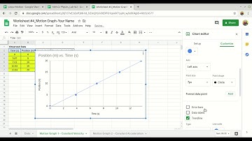 Worksheet#4 Motion Graph 1 Constant Velocity