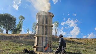 Giant Sawdust Stove | Burning for 72 Hours by İSA BULUT 2,369 views 6 months ago 10 minutes, 40 seconds