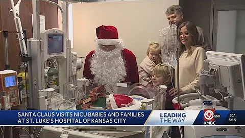 KMBC | Santa brings joy to the NICU at Saint Luke's Hospital in Kansas City