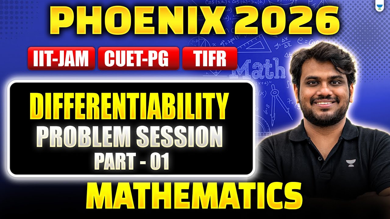 IIT JAM | CUET PG 2026 Mathematics | Differentiability | Problem ...