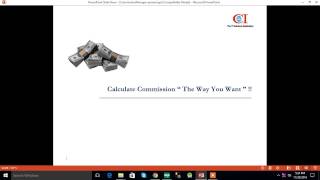 CI Commission Manager Demo